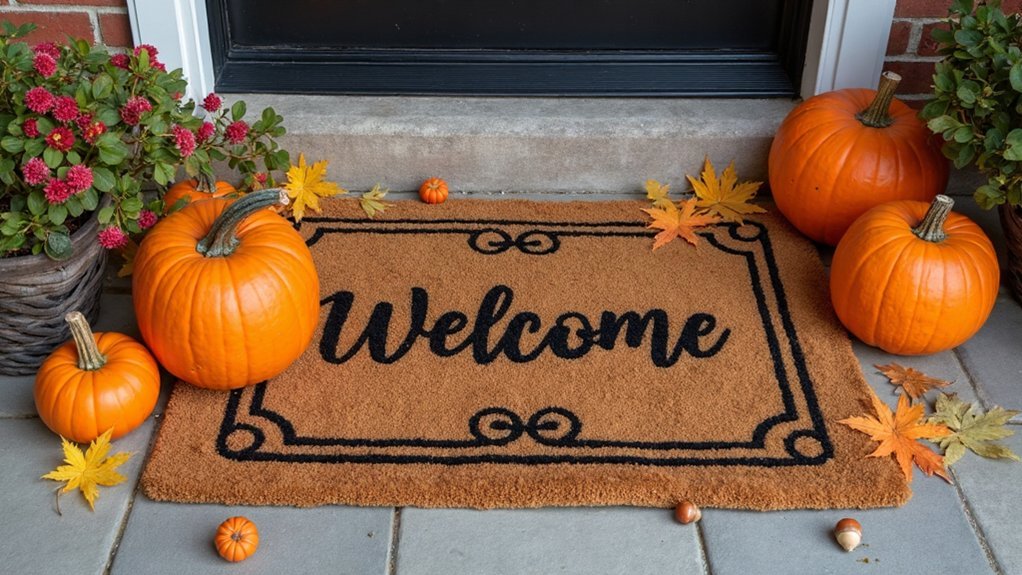 humorous fall doormats available