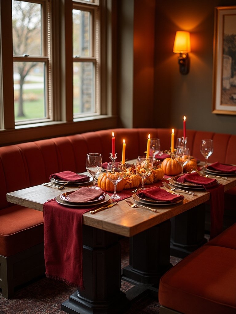 intimate autumn dining experience