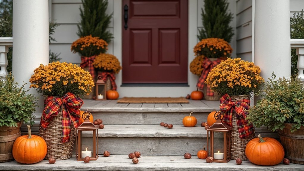 inviting autumn porch decor