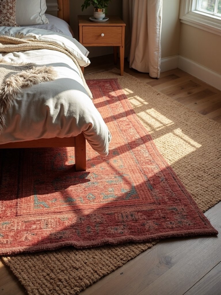 layer rugs for warmth