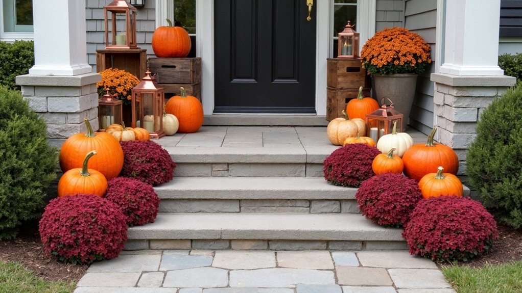 layered porch display strategy