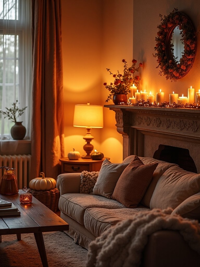 layered warm ambient lighting