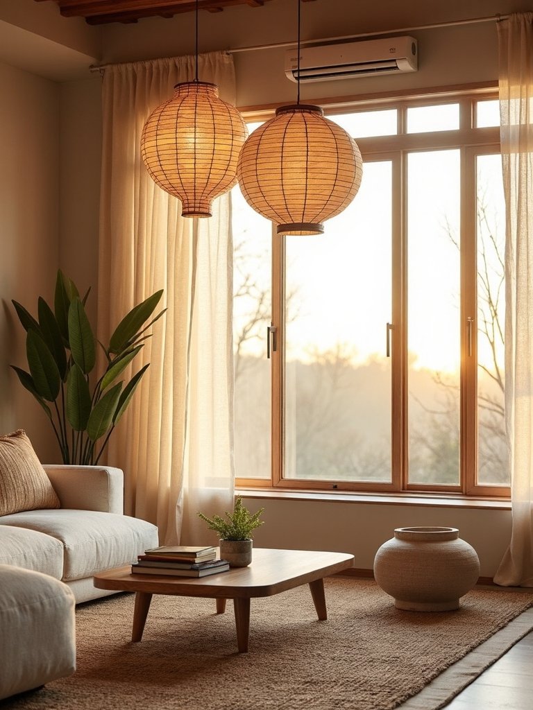 layered warm lighting design