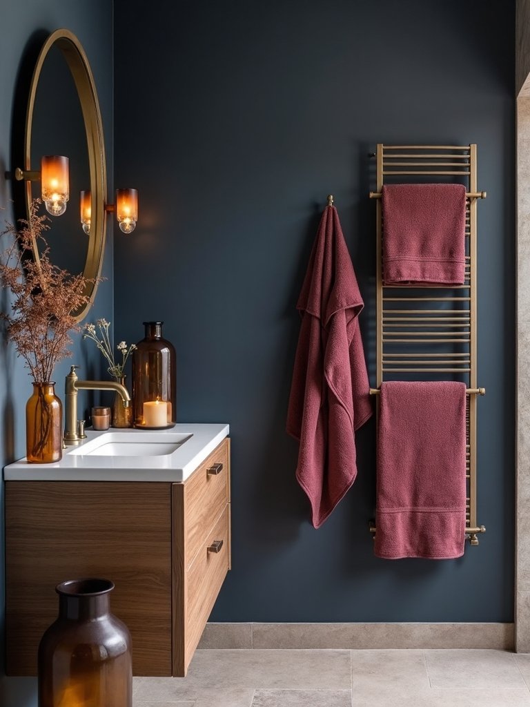 luxurious autumnal bathroom retreat