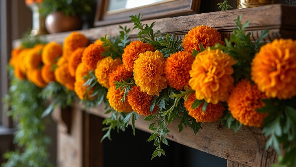 marigold garlands for fall