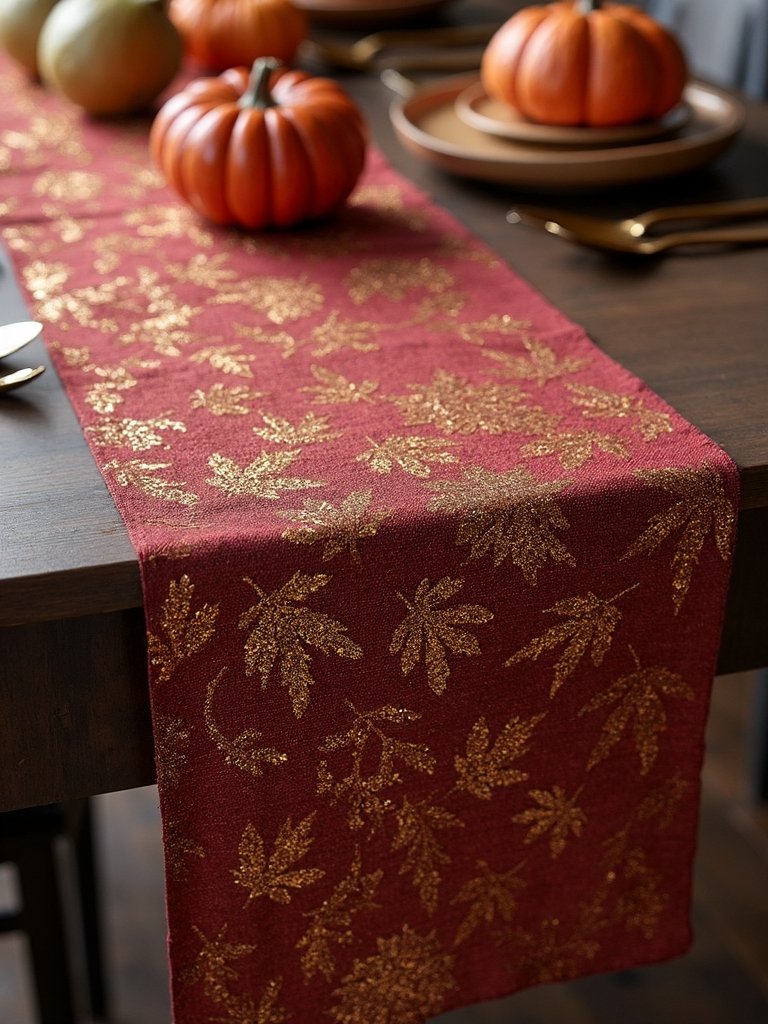 metallic accent runners elegance