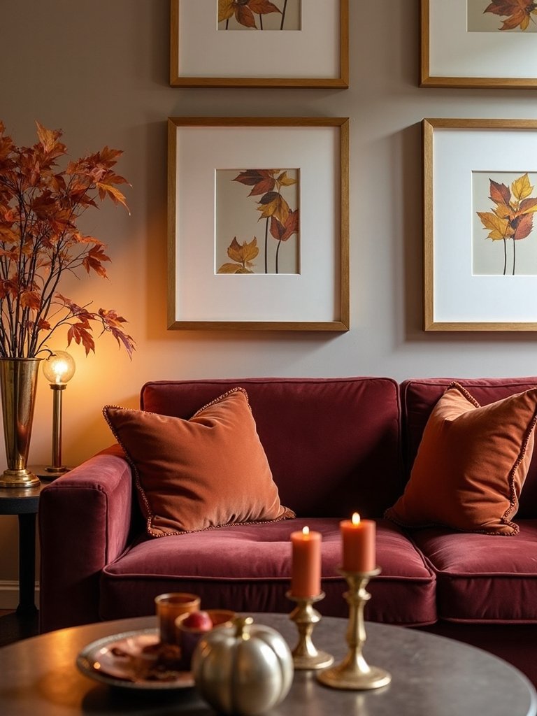 metallic accents for warmth