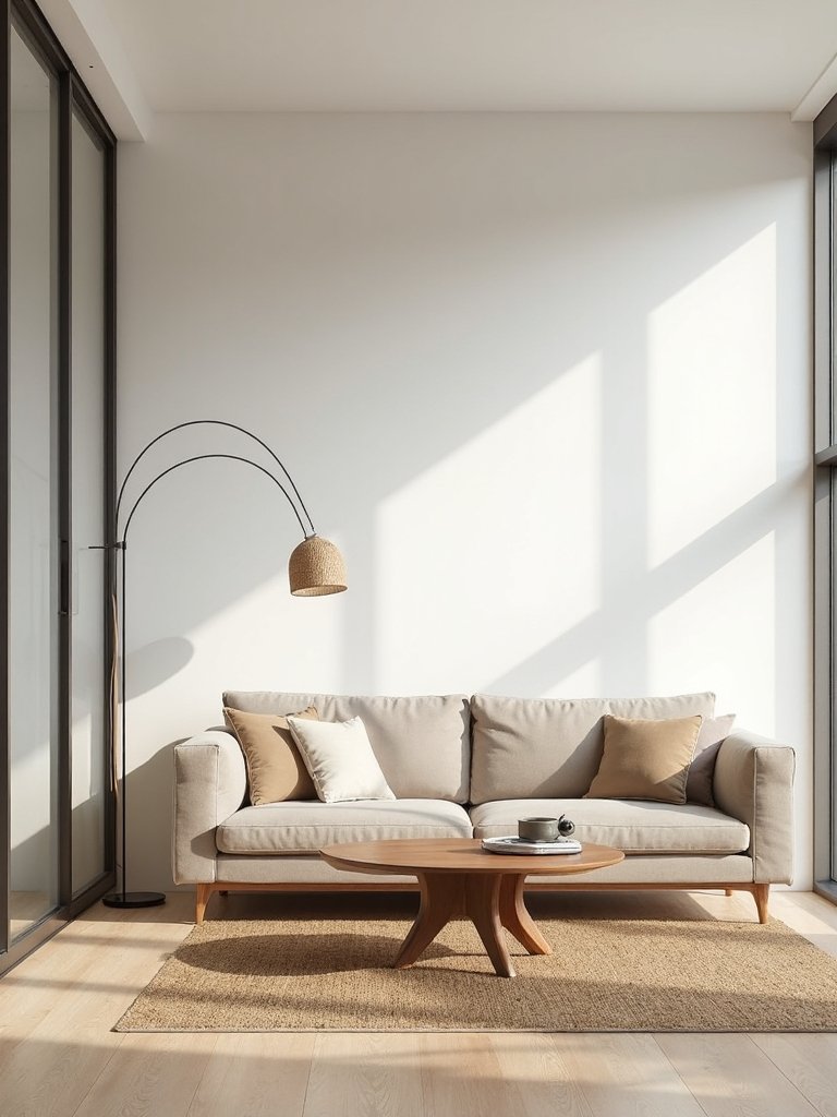 minimalist japandi living room