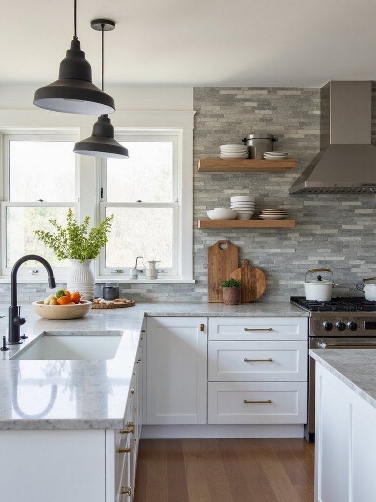 modern farmhouse kitchen style