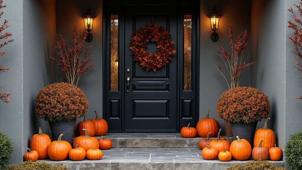 moody black and orange