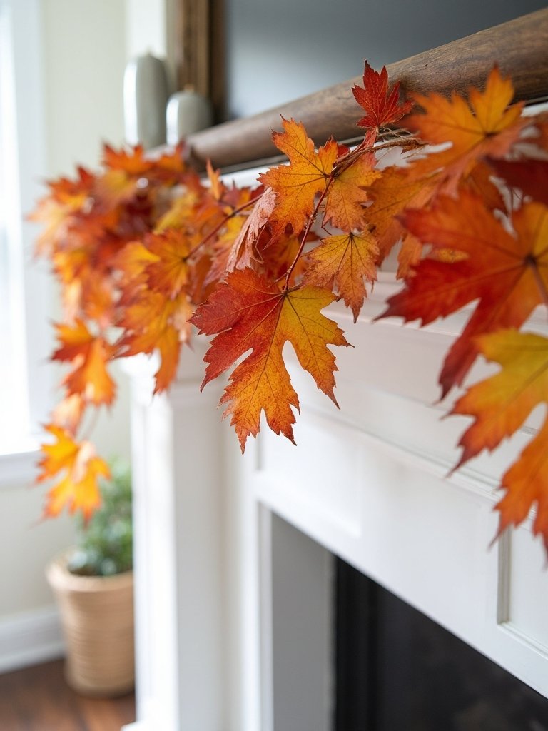 natural leaf garlands diy