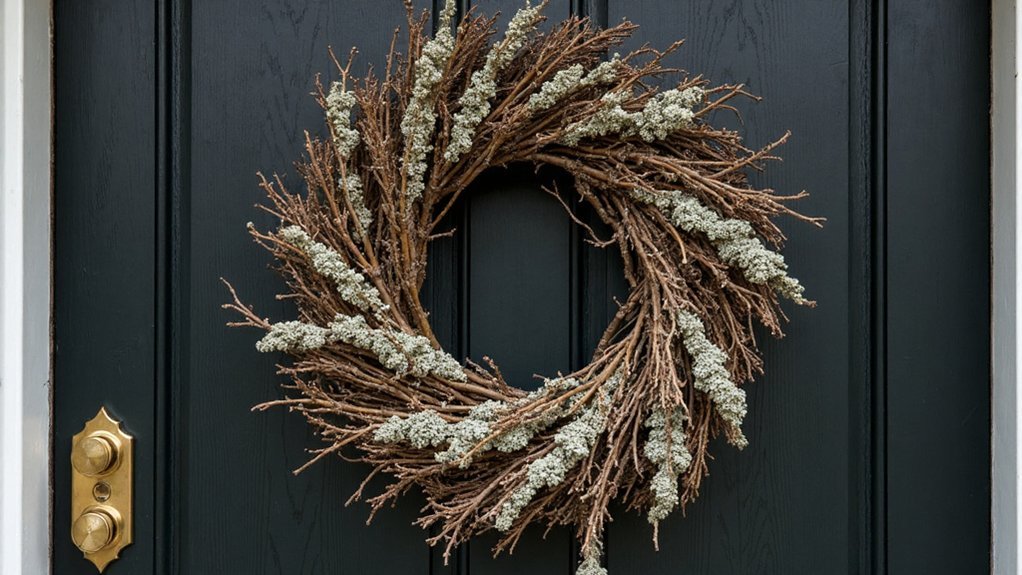 natural woodland wreath decor