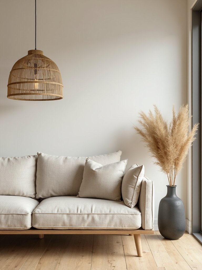 neutral tones with earthy accents