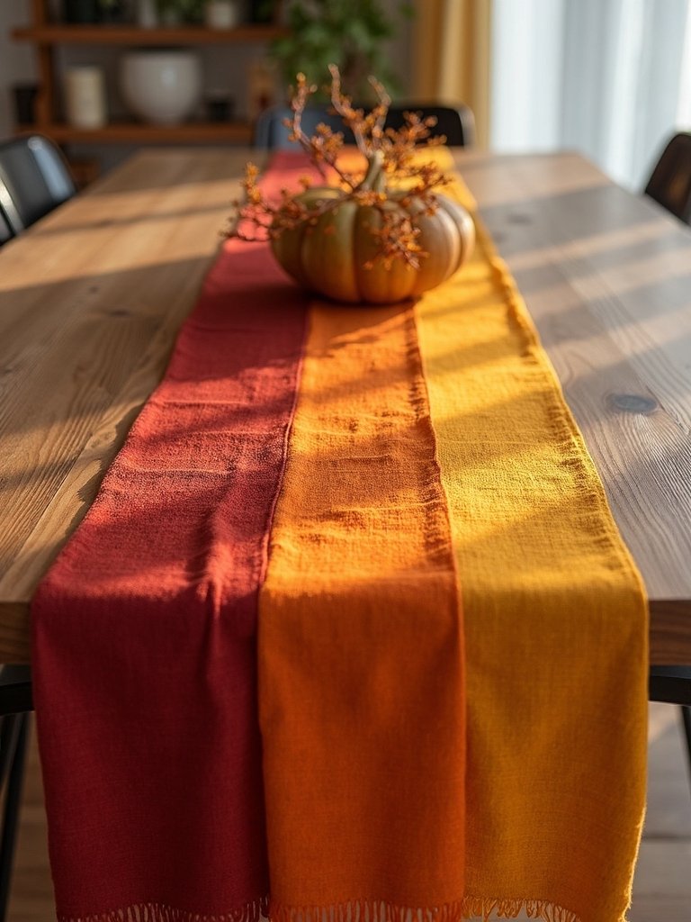 no sew fall table runners