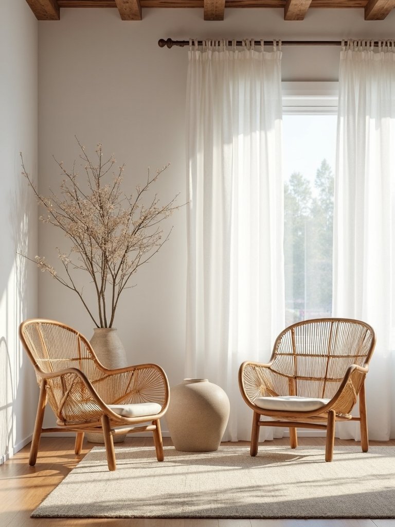 organic shapes enhance japandi