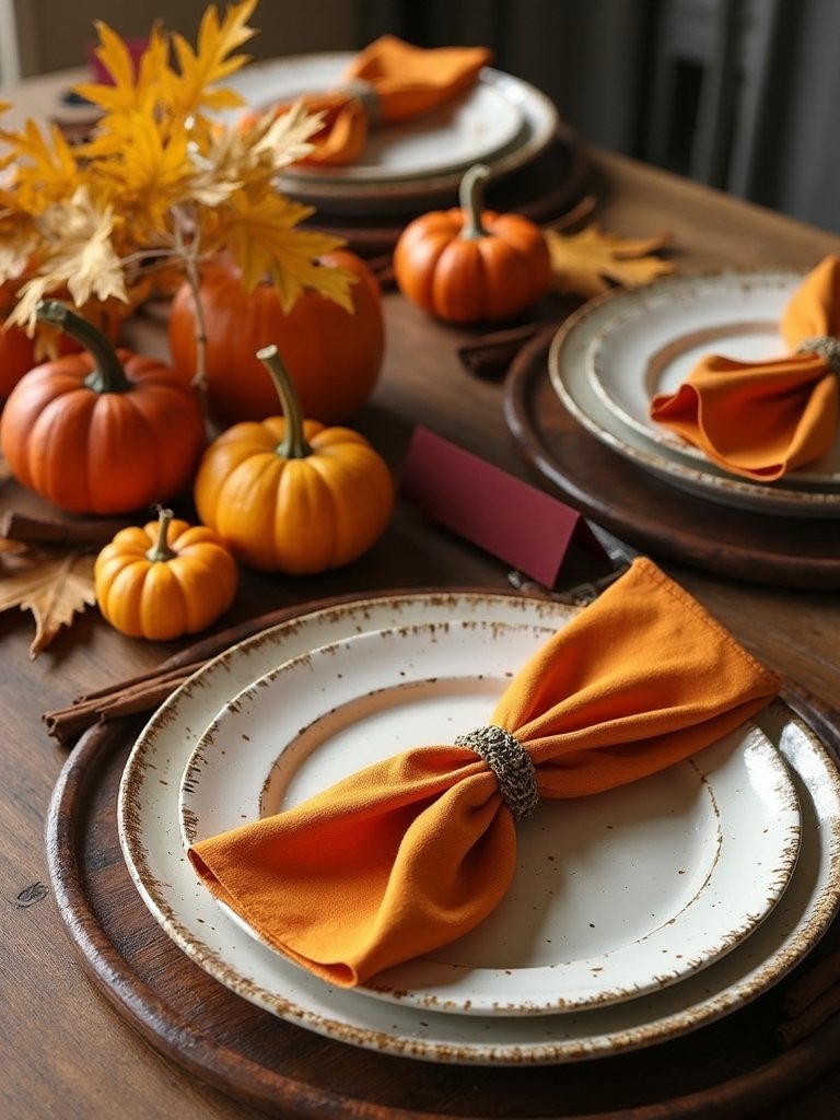 personalized fall place settings
