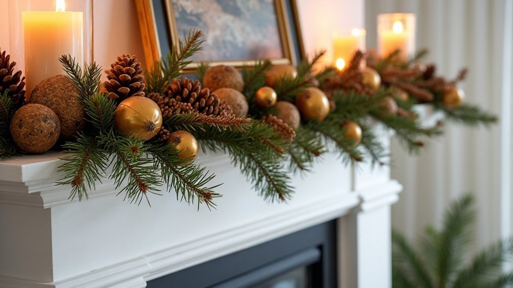 pinecone acorn fall garland