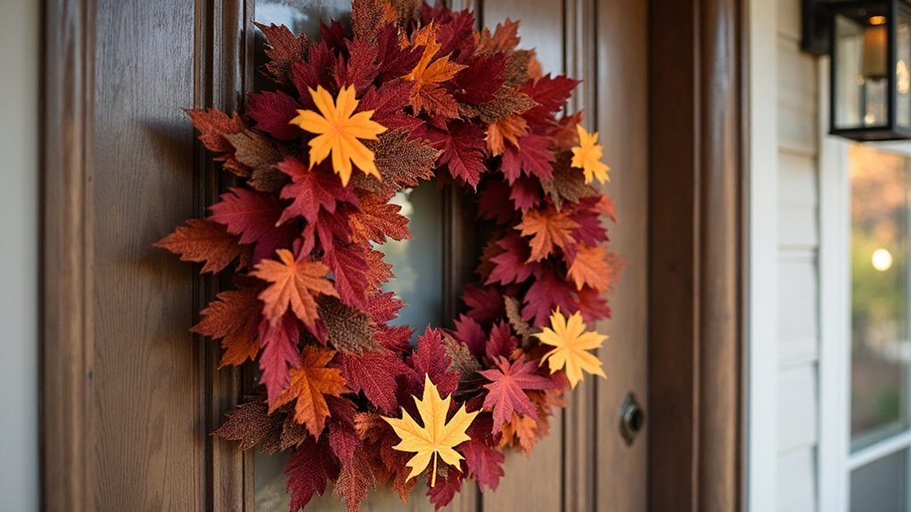 plaid fall door hangers