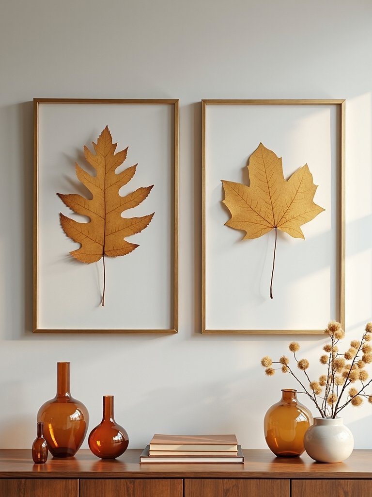 preserved autumn foliage decor