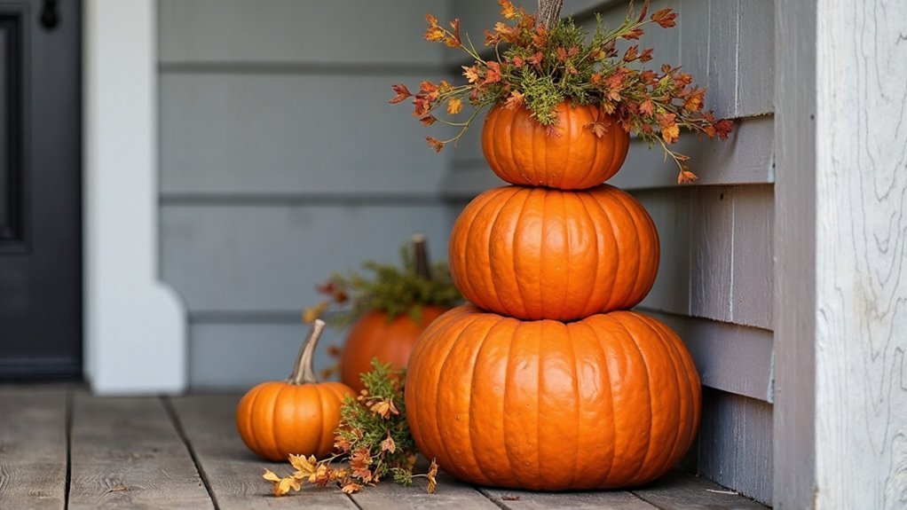 pumpkin topiary fall display