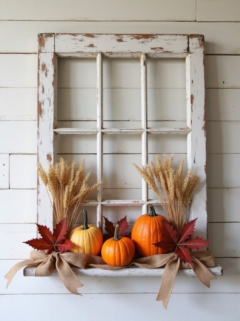 repurposed vintage fall decor