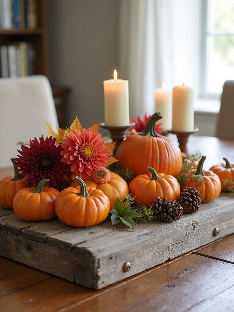 rustic autumn centerpiece ideas