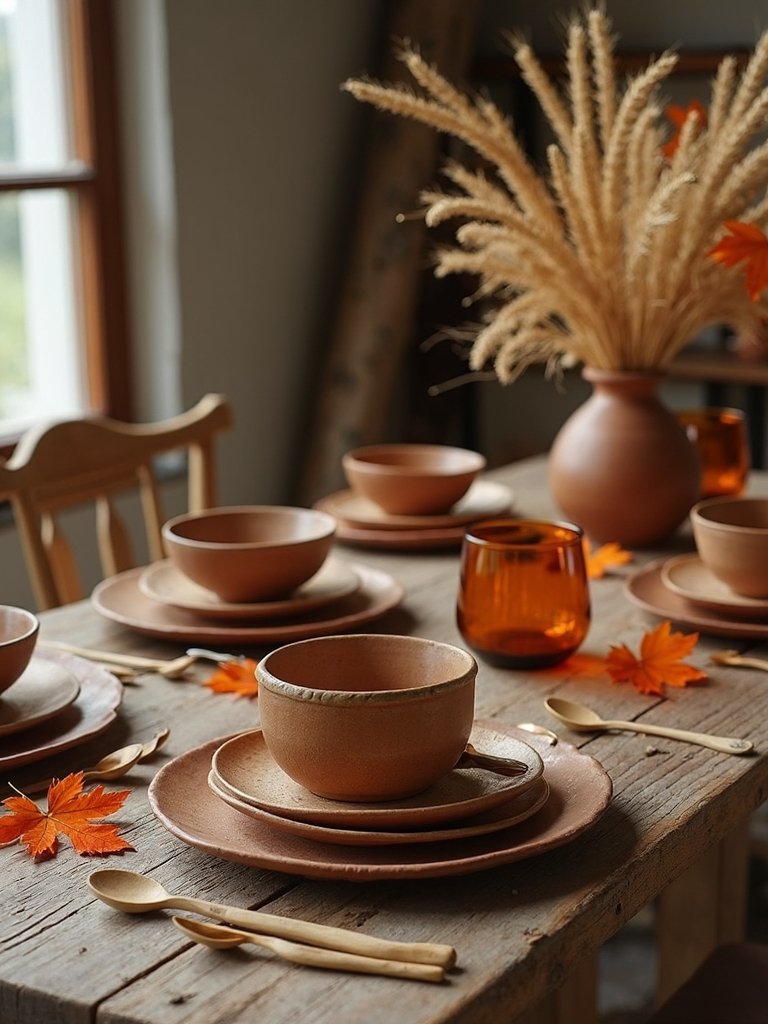 rustic autumn dining aesthetic