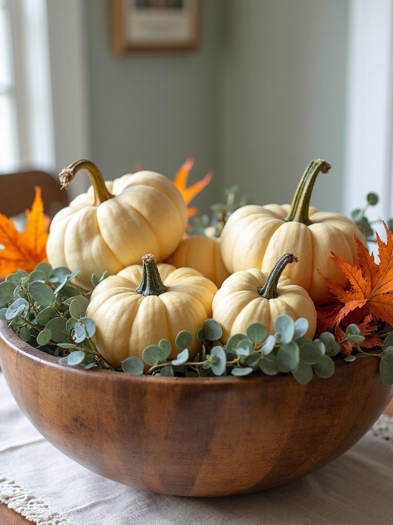 rustic autumn dining decor