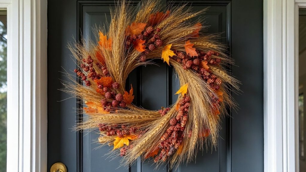 rustic corn husk wreaths