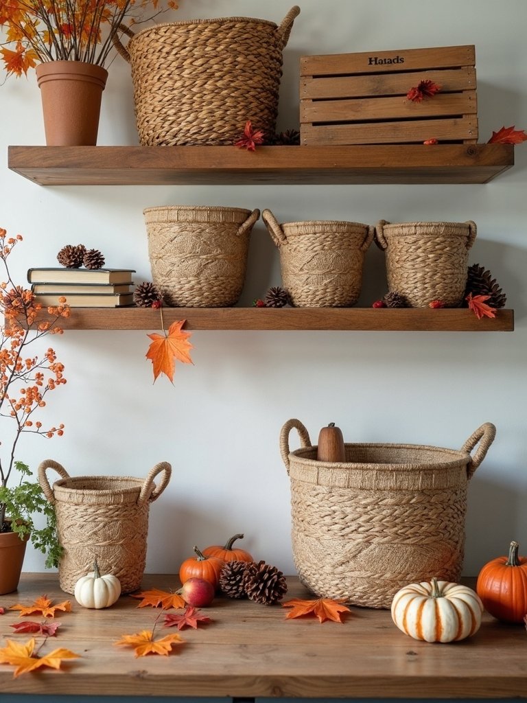 rustic storage for organization