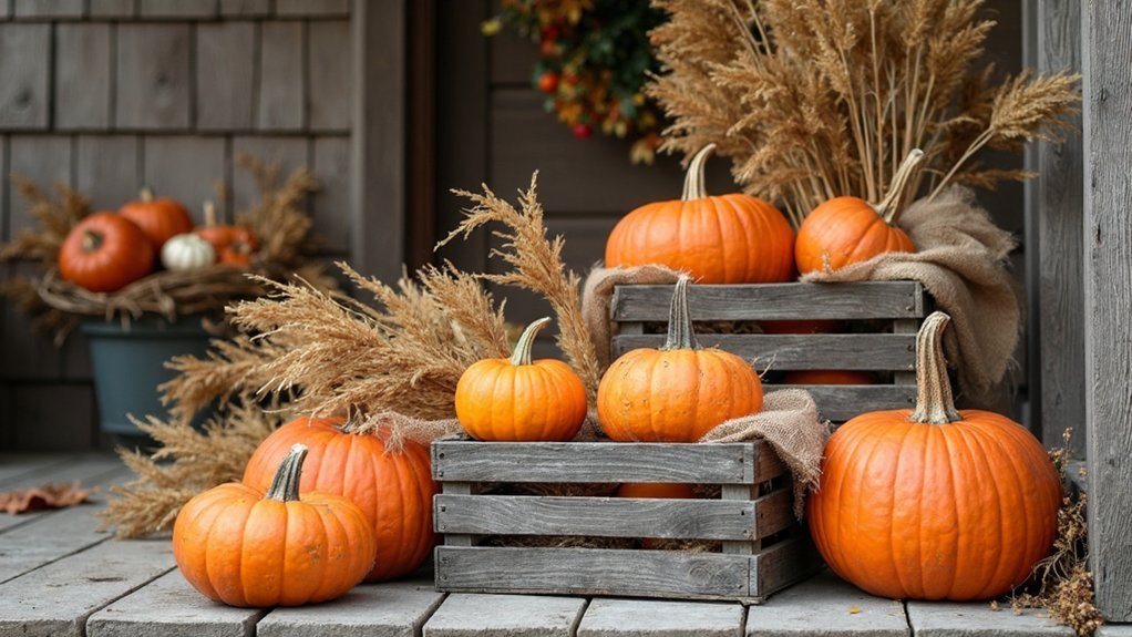 rustic wooden fall decor