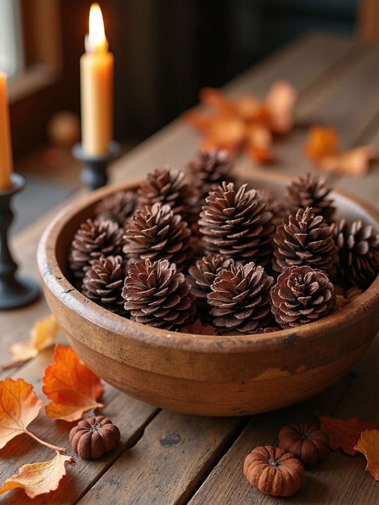 scented pinecones for fall
