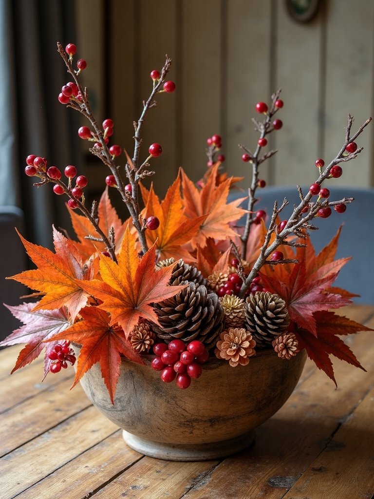 seasonal branches and berries