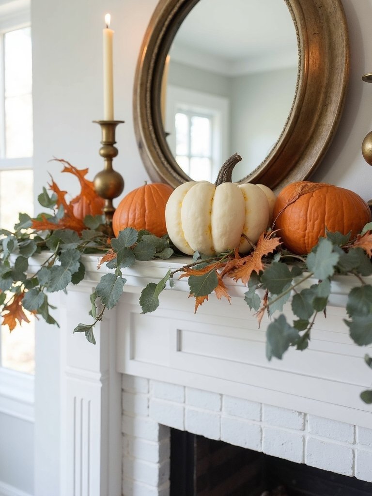 seasonal branches and garlands