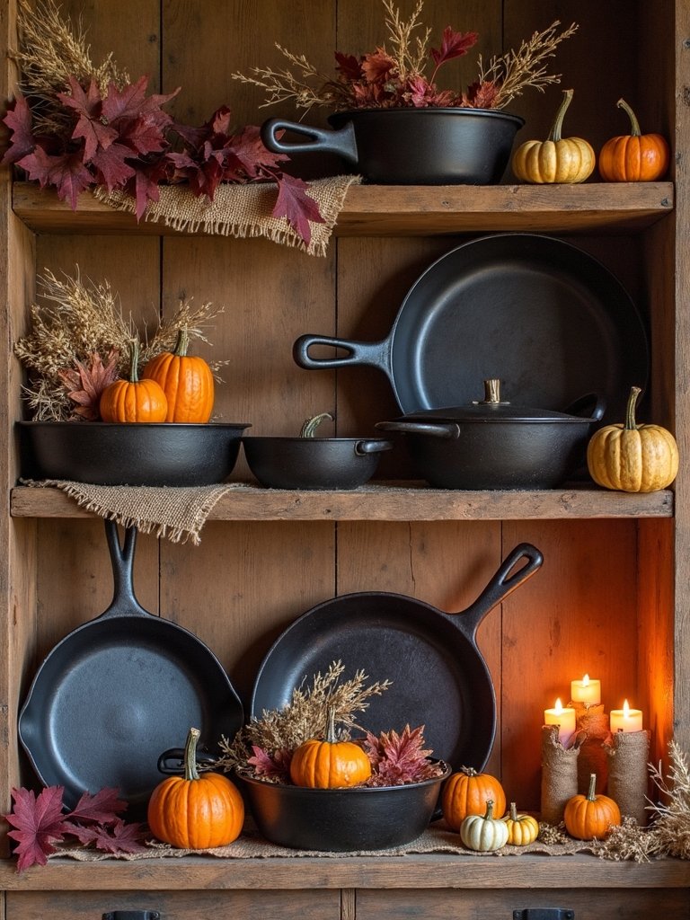 seasonal cast iron displays