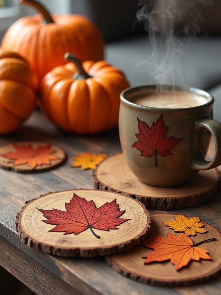 seasonal coasters enhance decor