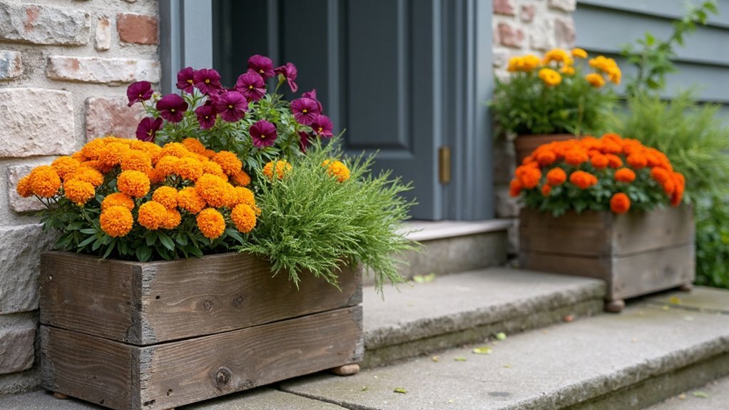 seasonal flower decorative planters
