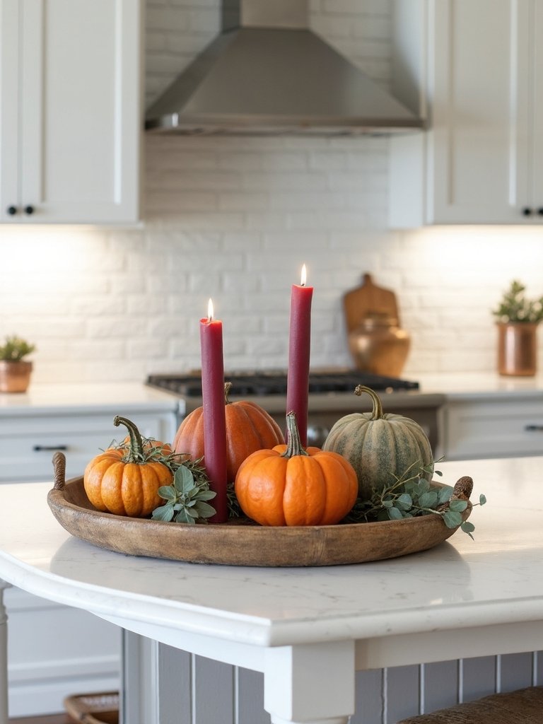 seasonal kitchen island decor
