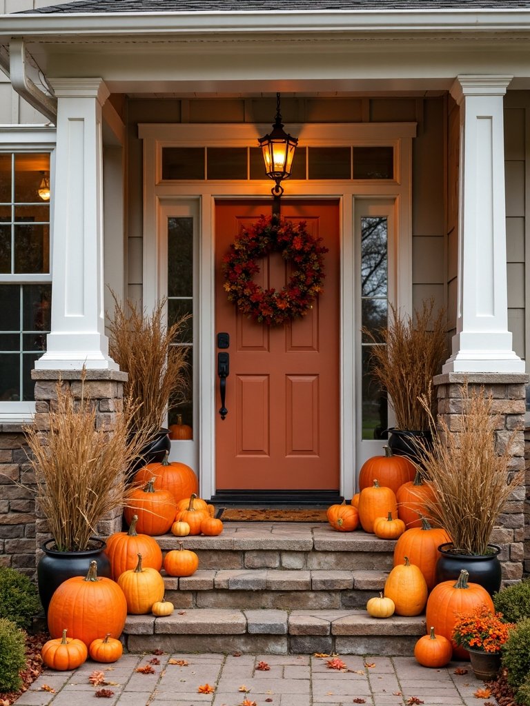 seasonal outdoor fall decor