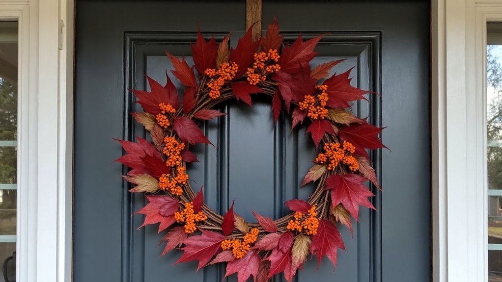 seasonal outdoor wreath decor