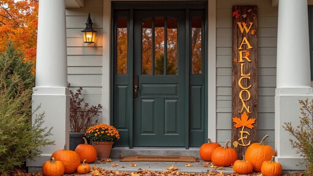 seasonal wooden door signs