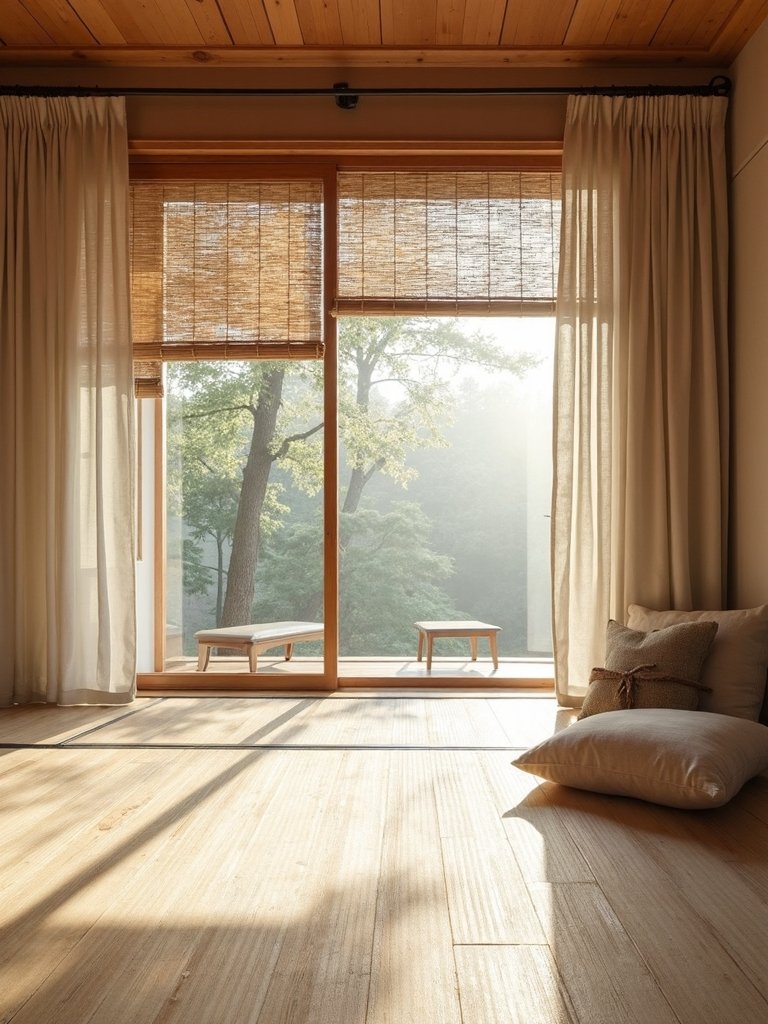 sheer linen curtains and blinds