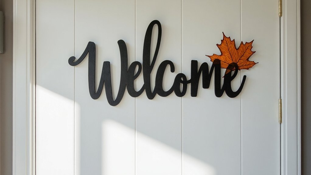 sleek modern autumn decor