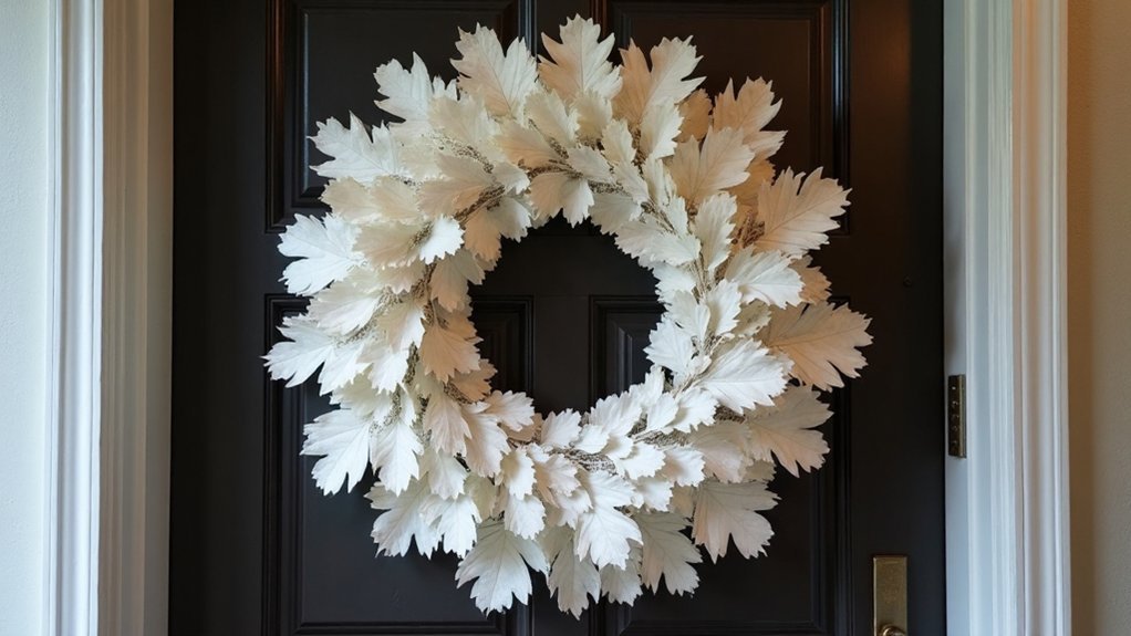 sophisticated bleached oak wreath