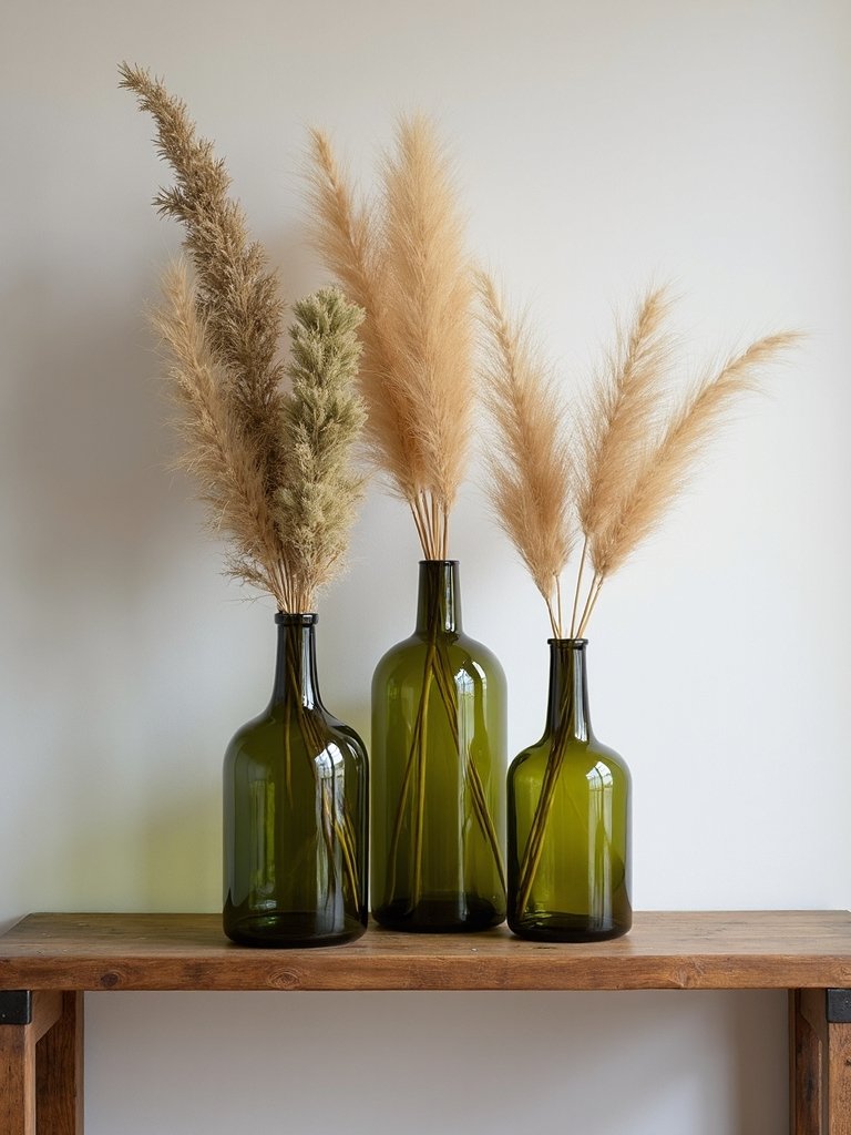 sophisticated fall decor vases