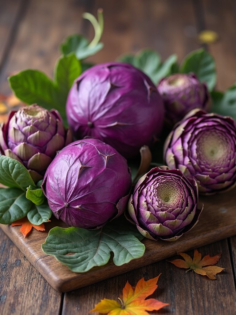 sophisticated fall vegetable arrangement