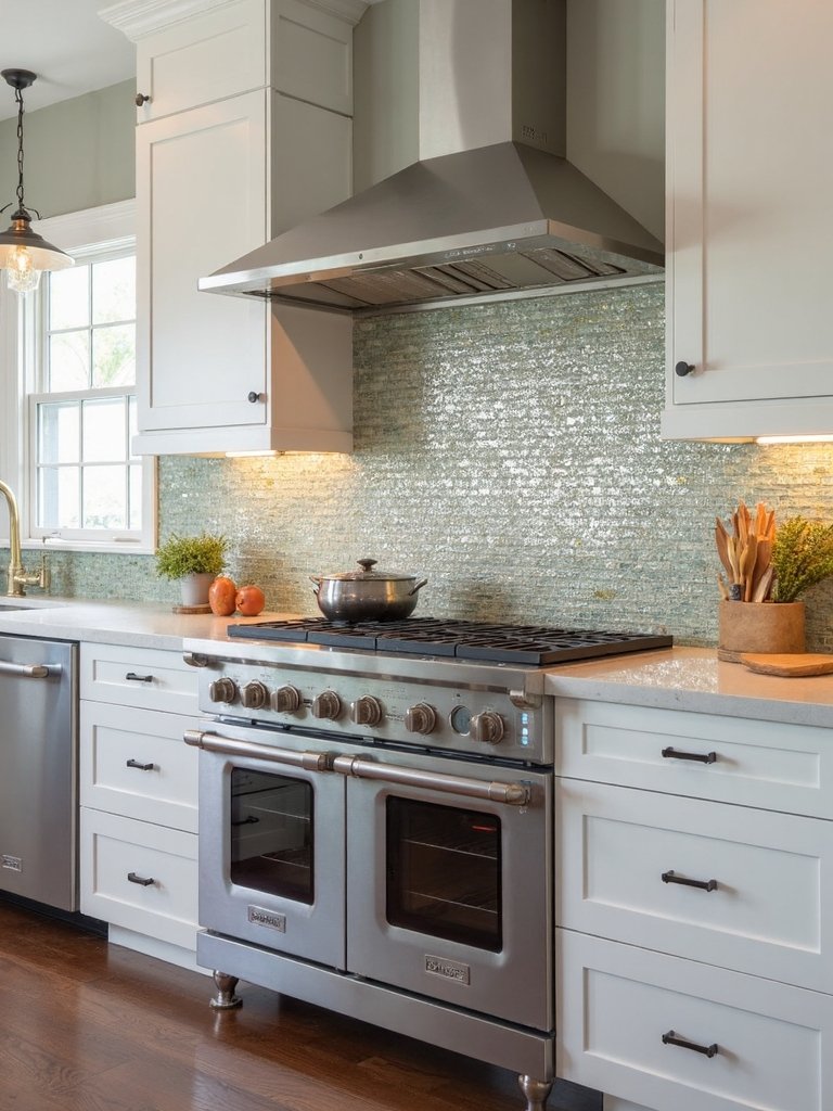 sophisticated rustic modern farmhouse backsplash