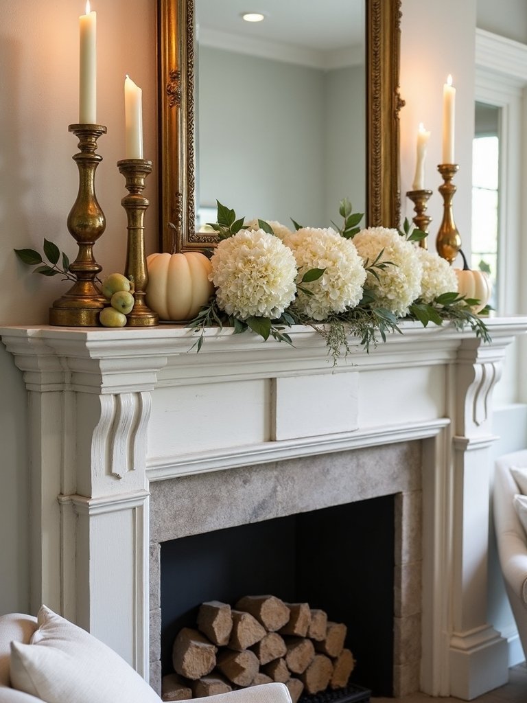 sophisticated white gold decor