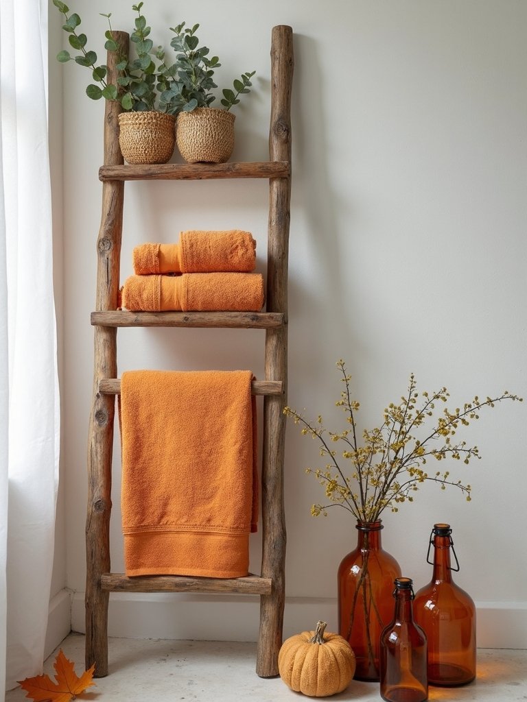 stylish multi functional ladder storage