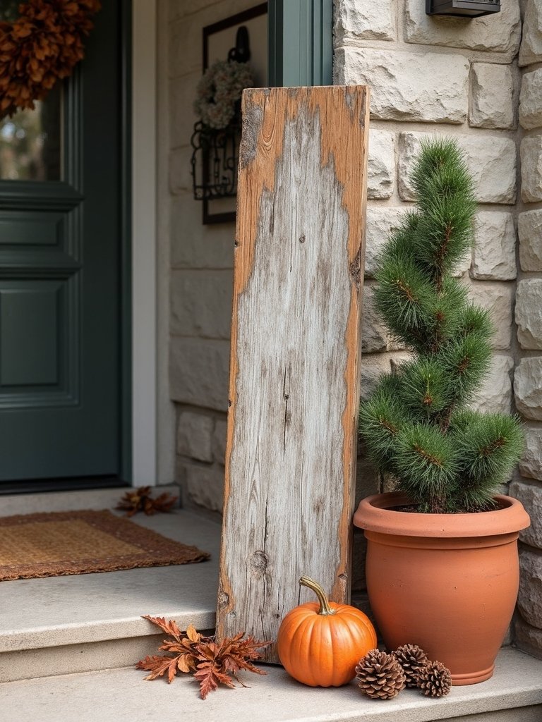 terracotta wood seasonal decor